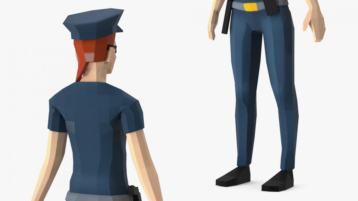 Rigged Low Poly Characters Collection 2 3D model