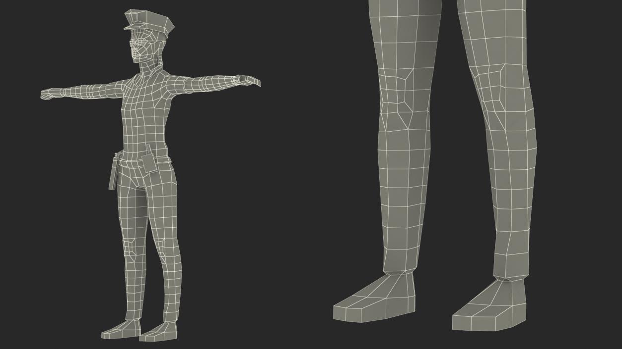 Rigged Low Poly Characters Collection 2 3D model