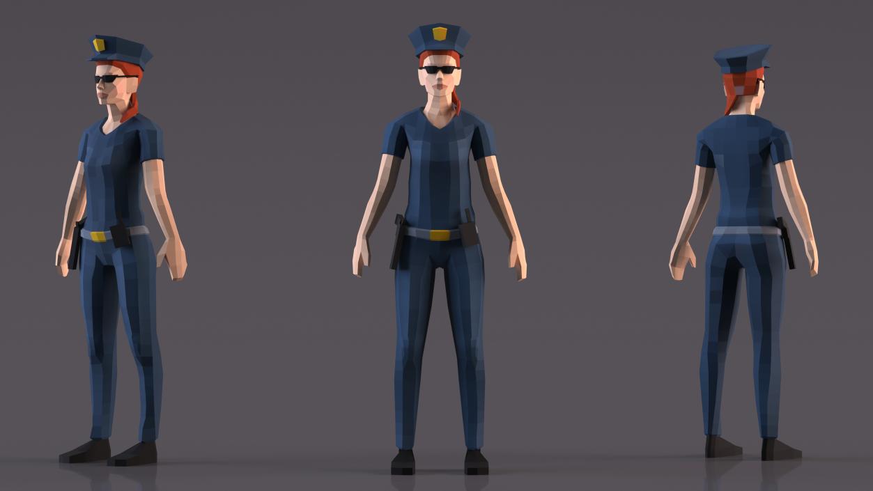 Rigged Low Poly Characters Collection 2 3D model