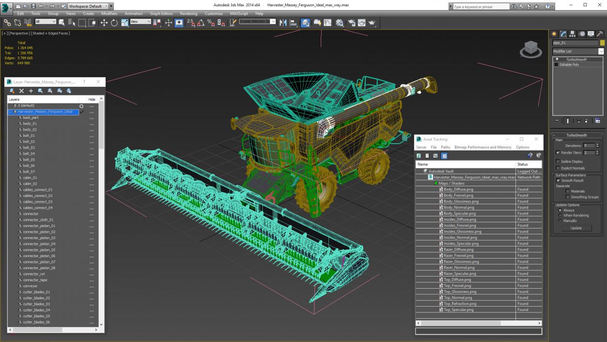 3D Harvester Massey Ferguson Ideal