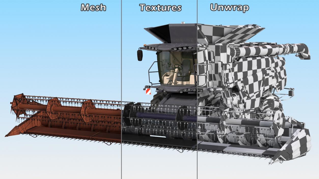 3D Harvester Massey Ferguson Ideal