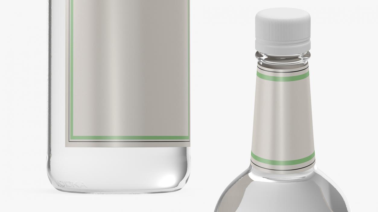 3D model Vodka 1L Bottle