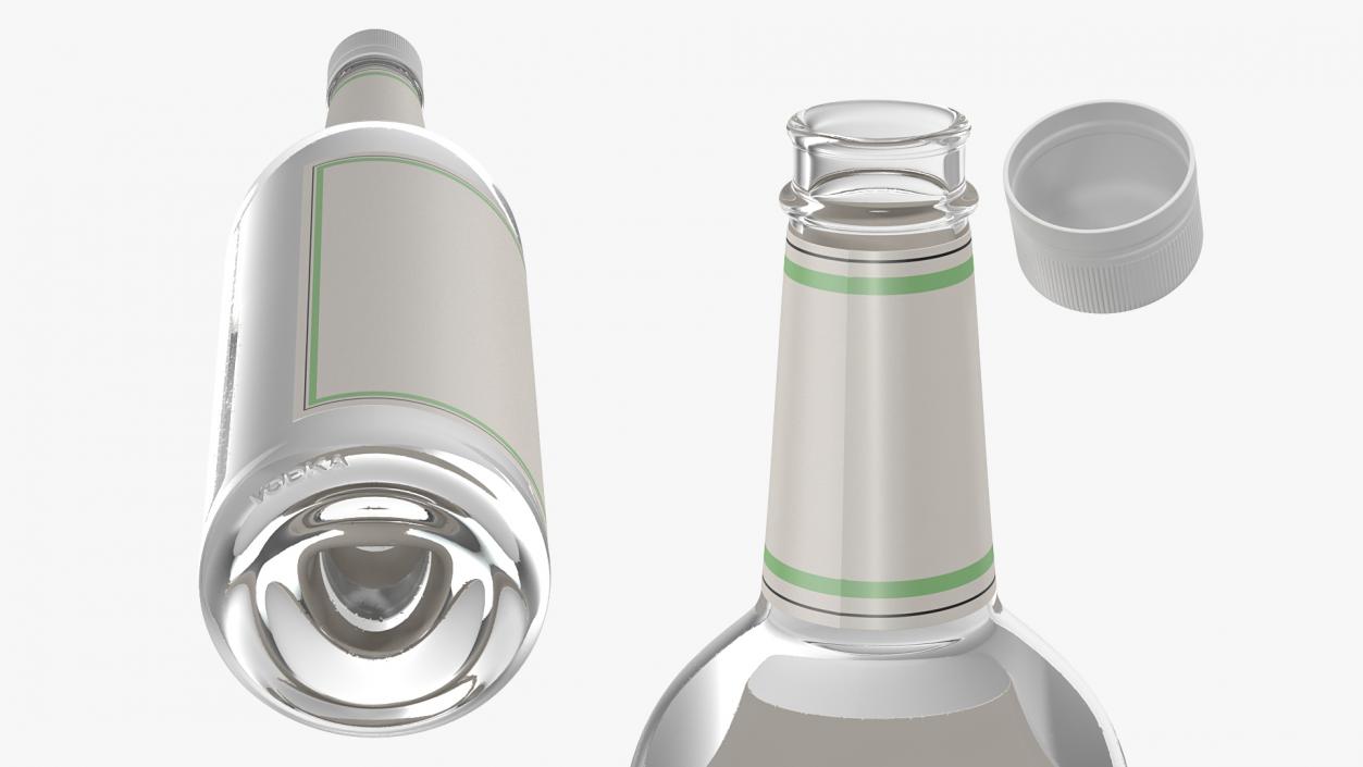 3D model Vodka 1L Bottle