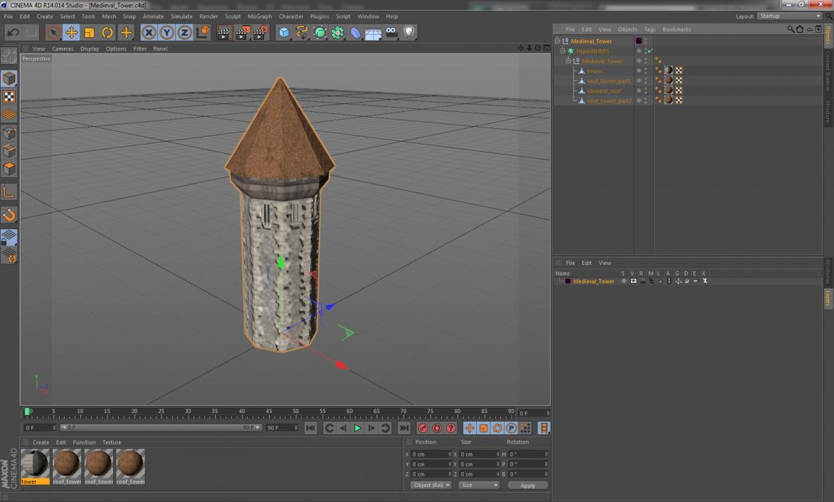 Medieval Tower 3D model