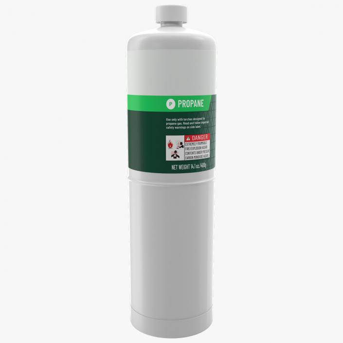 Hand Torch Propane Fuel Cylinder 3D