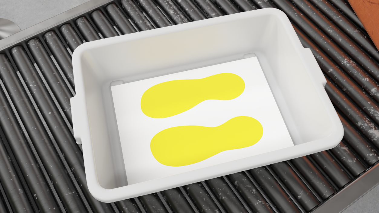 Boots Shapes Airport Security Tray 3D model