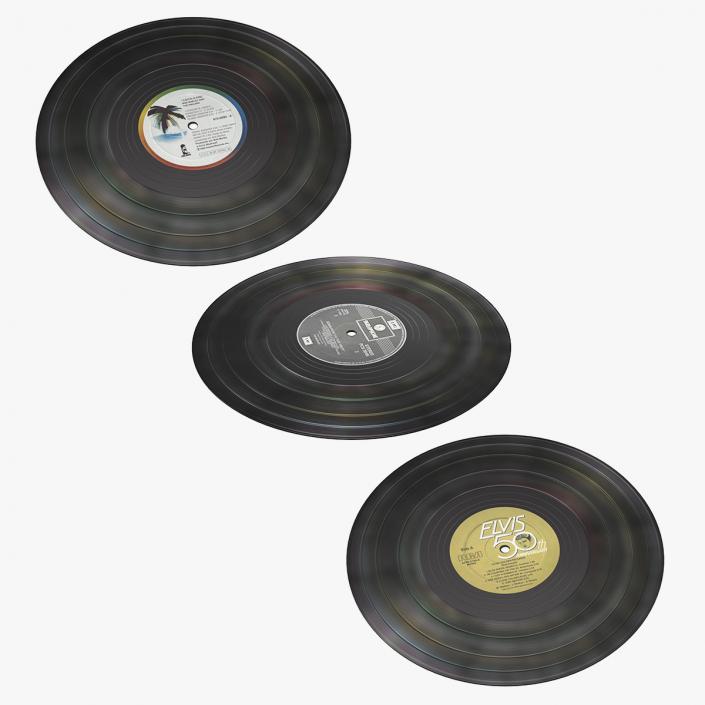 Vinyl Records Collection 3D model