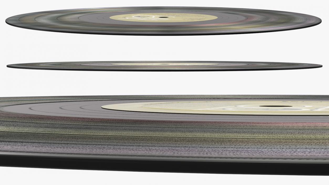 Vinyl Records Collection 3D model