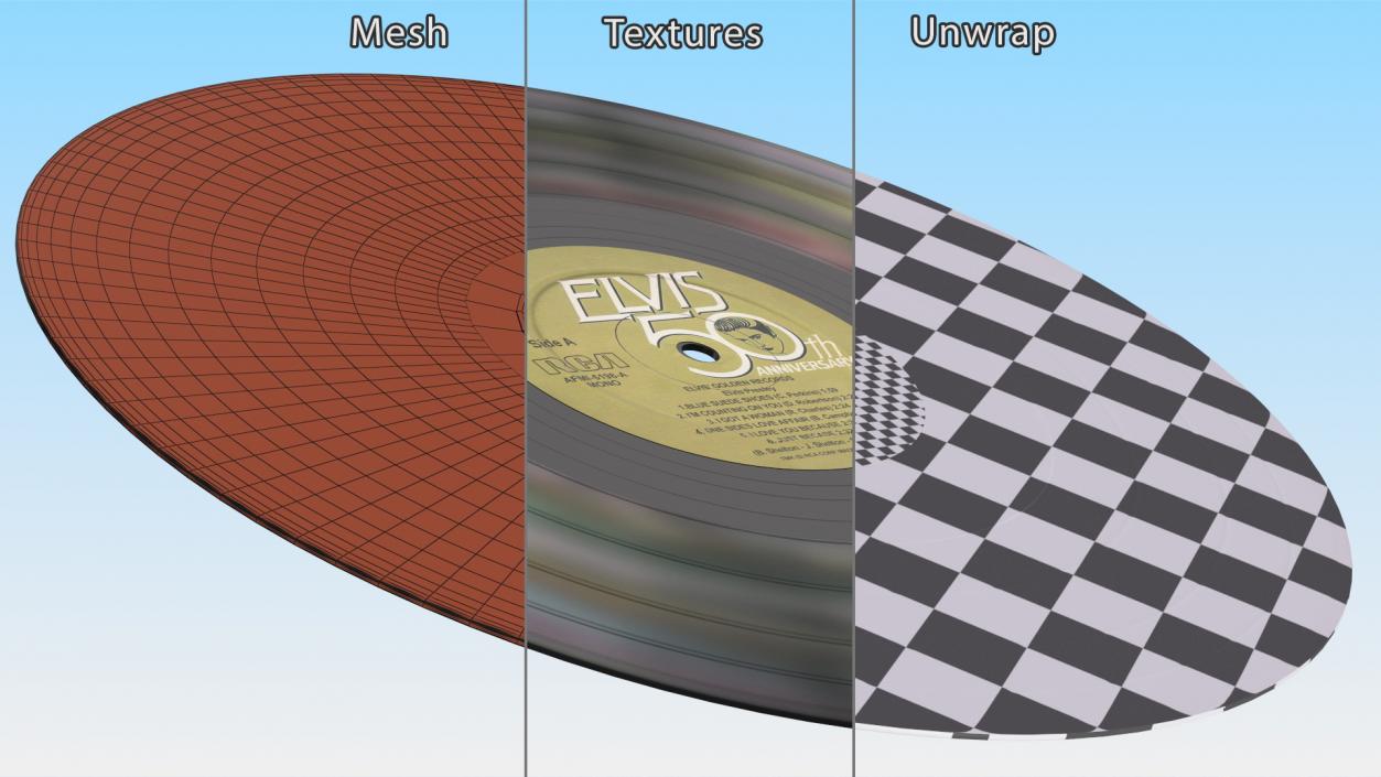 Vinyl Records Collection 3D model