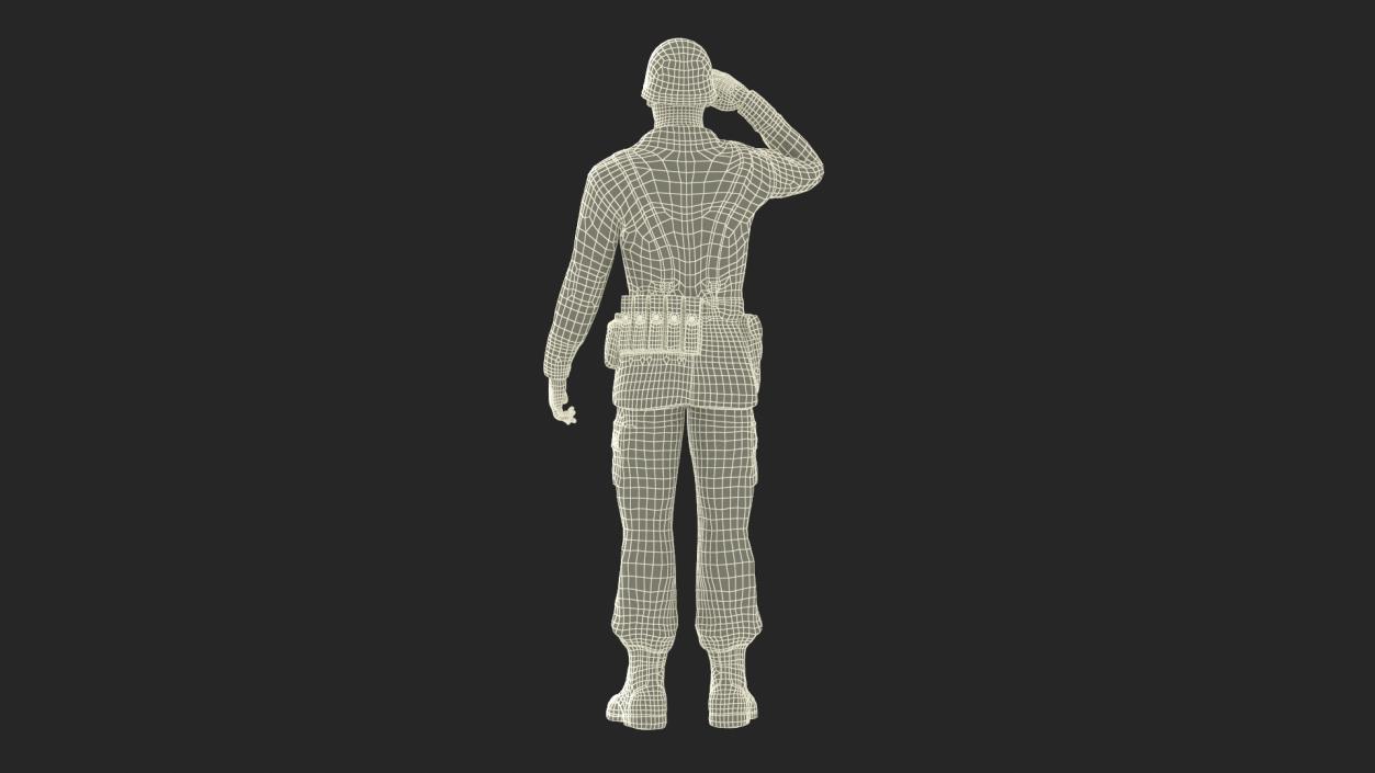 Toy Soldier Salutes 3D model