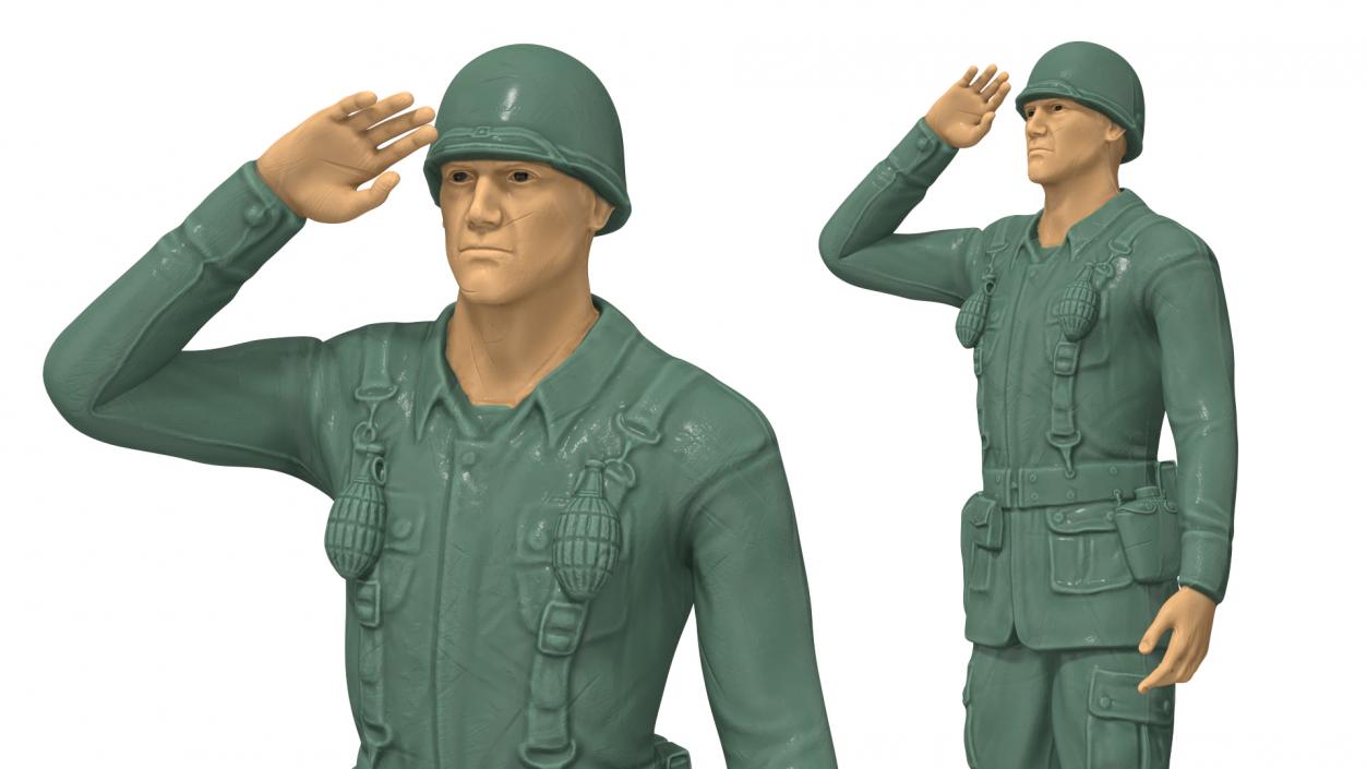 Toy Soldier Salutes 3D model