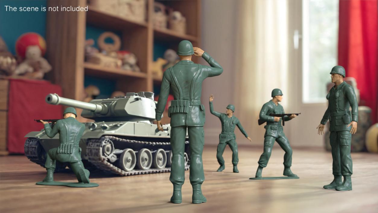 Toy Soldier Salutes 3D model