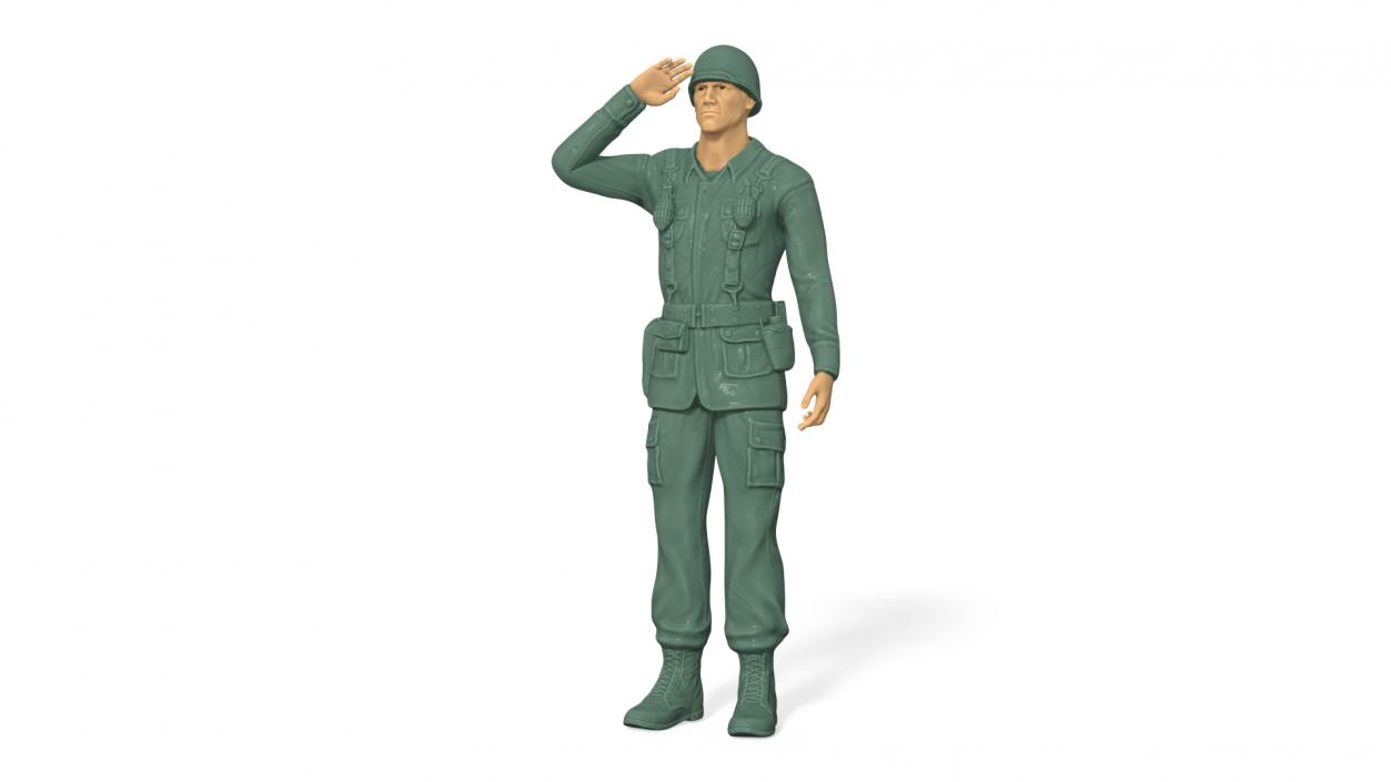 Toy Soldier Salutes 3D model