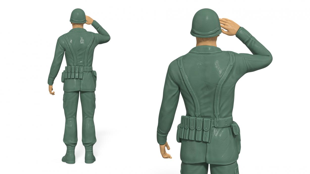 Toy Soldier Salutes 3D model