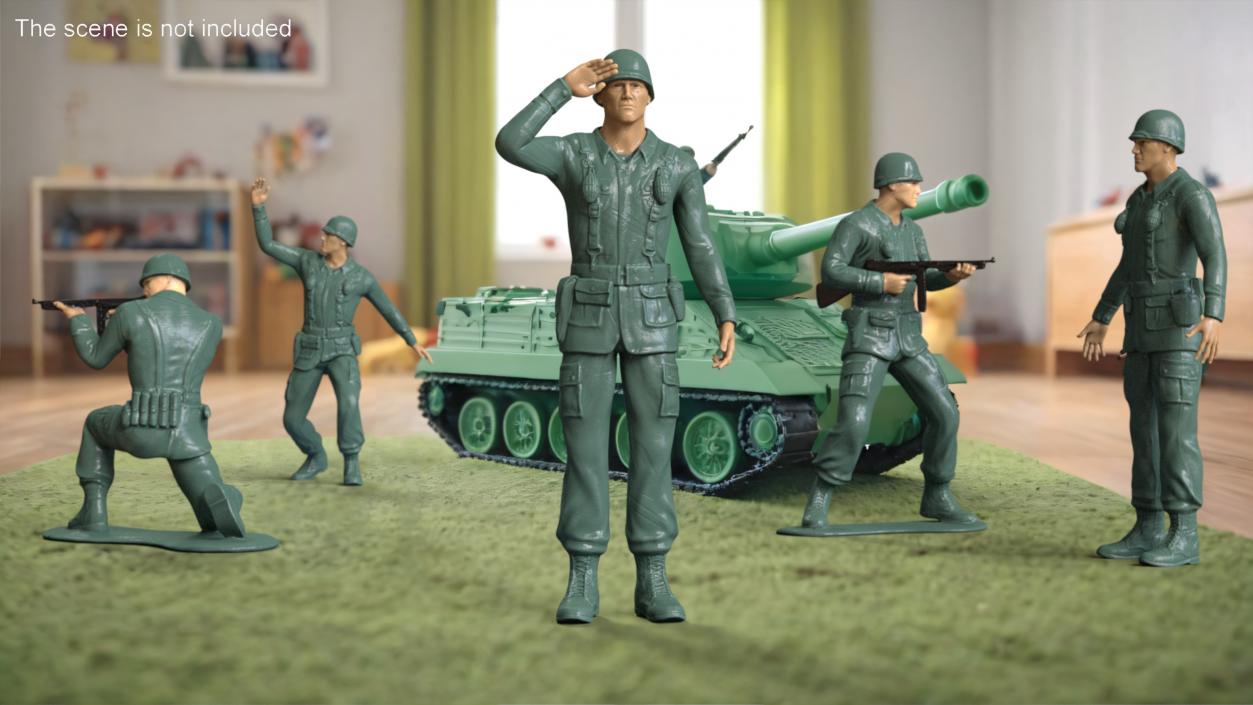 Toy Soldier Salutes 3D model