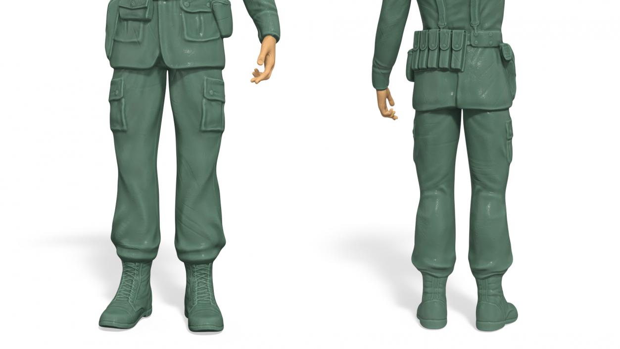 Toy Soldier Salutes 3D model