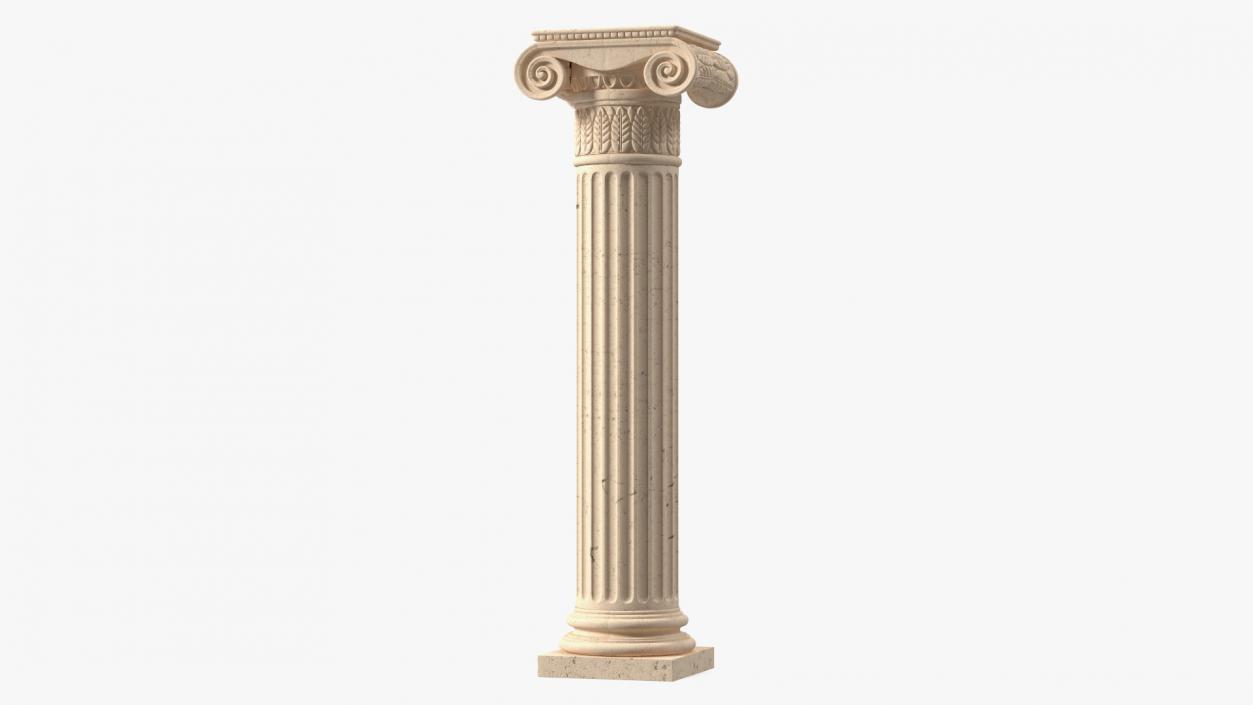 Greek Column Ionic Order 3D model