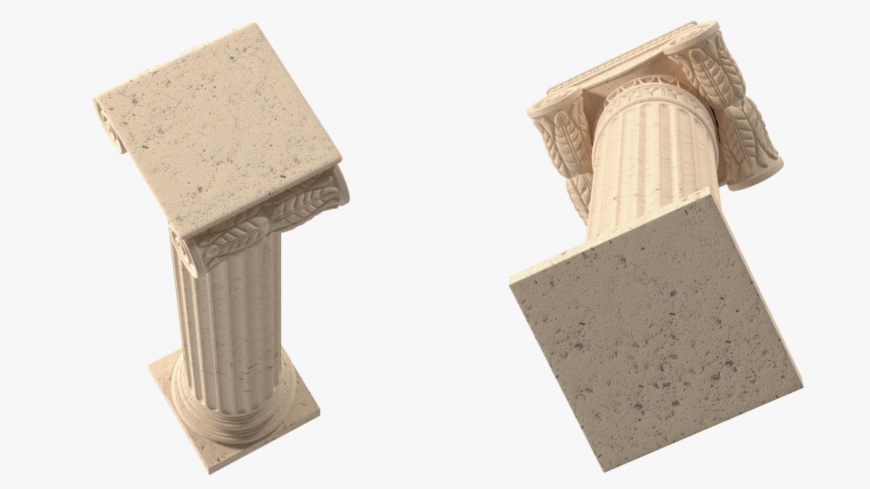 Greek Column Ionic Order 3D model