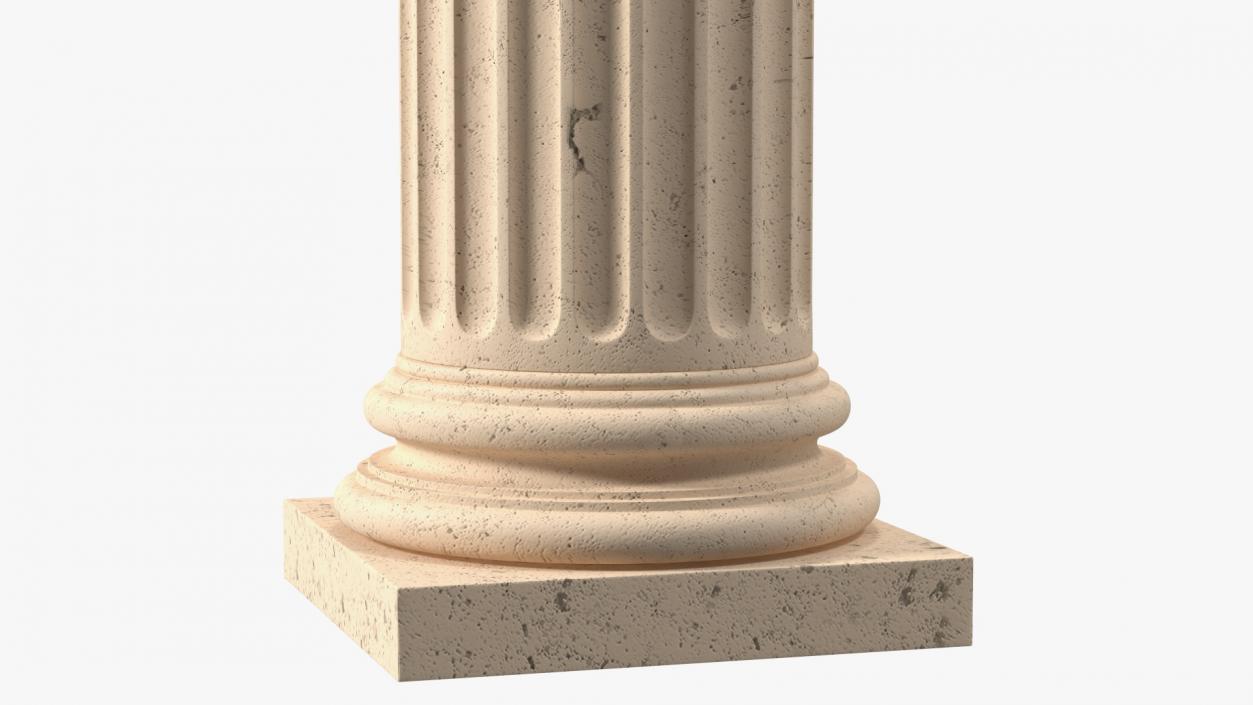 Greek Column Ionic Order 3D model