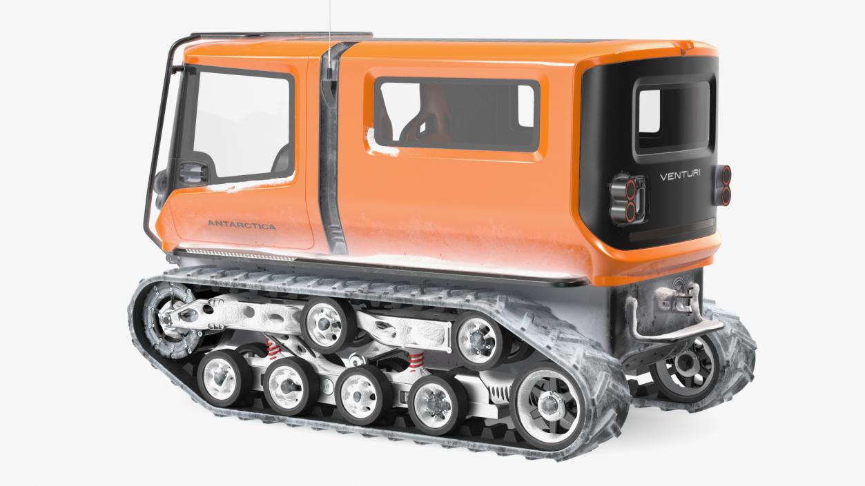 3D model Polar Venturi Vehicle Snowy Simple Interior Rigged