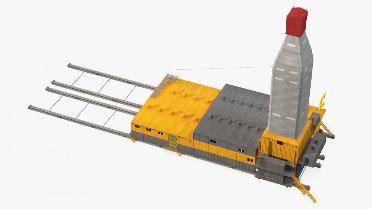 3D Polar Drilling Rig model