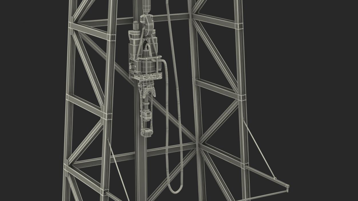 3D Polar Drilling Rig model