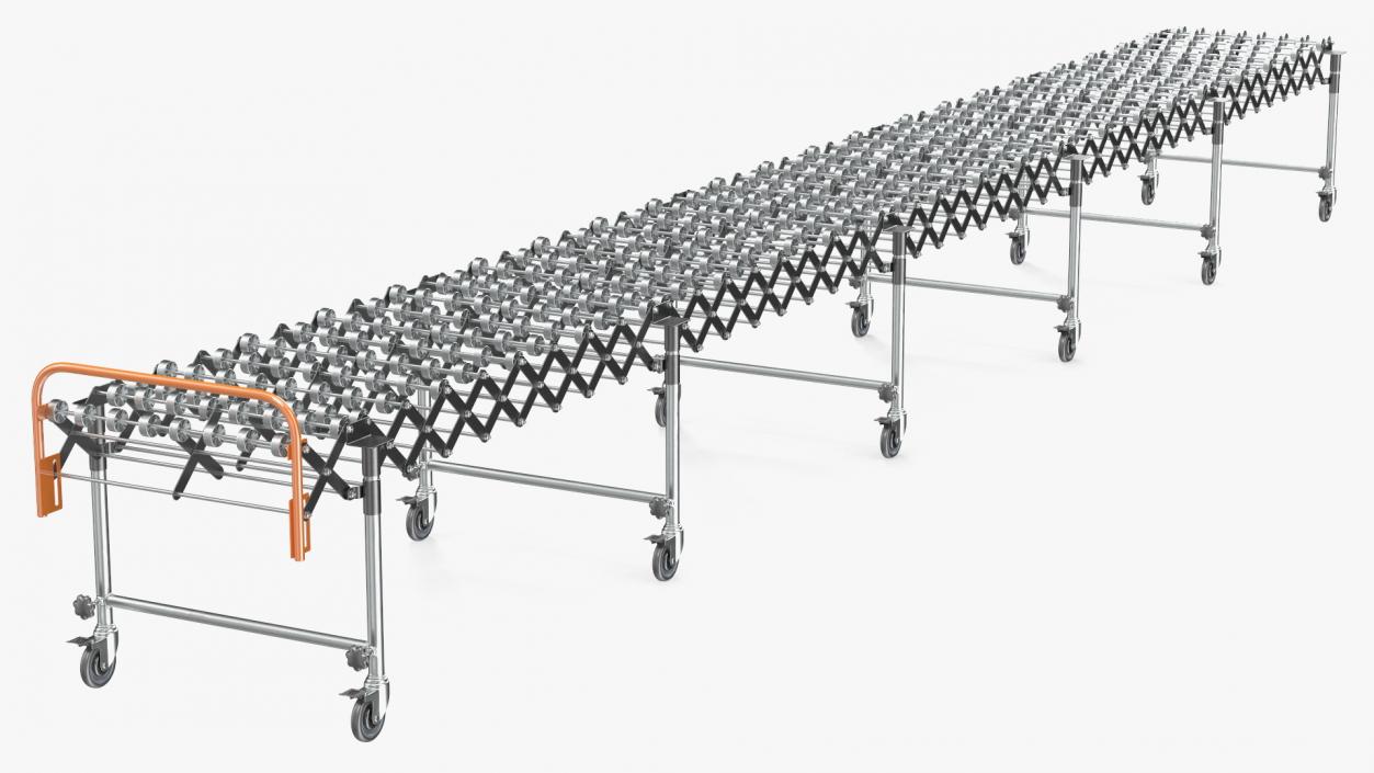 Folding Telescopic Roller Rigged 3D