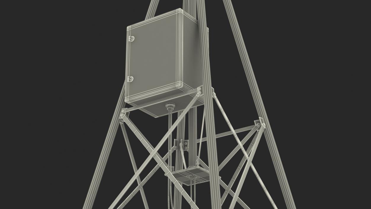 VTS Radio Direction Finder Antenna 3D model