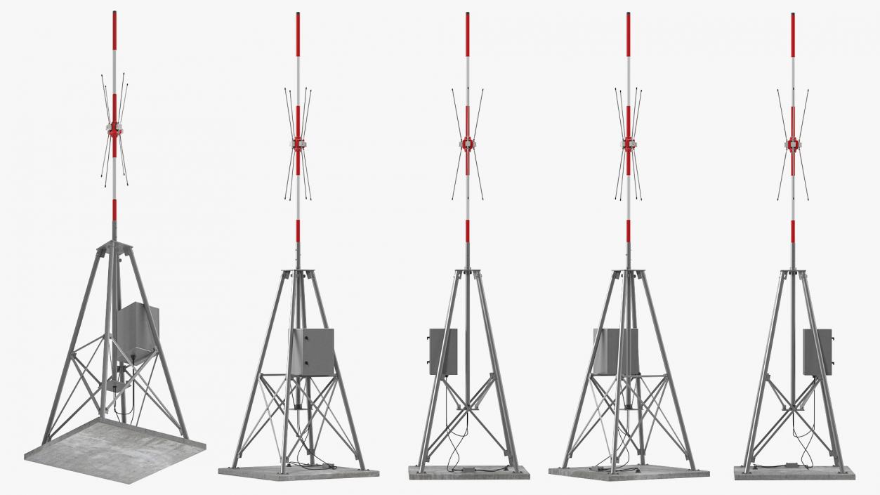 VTS Radio Direction Finder Antenna 3D model