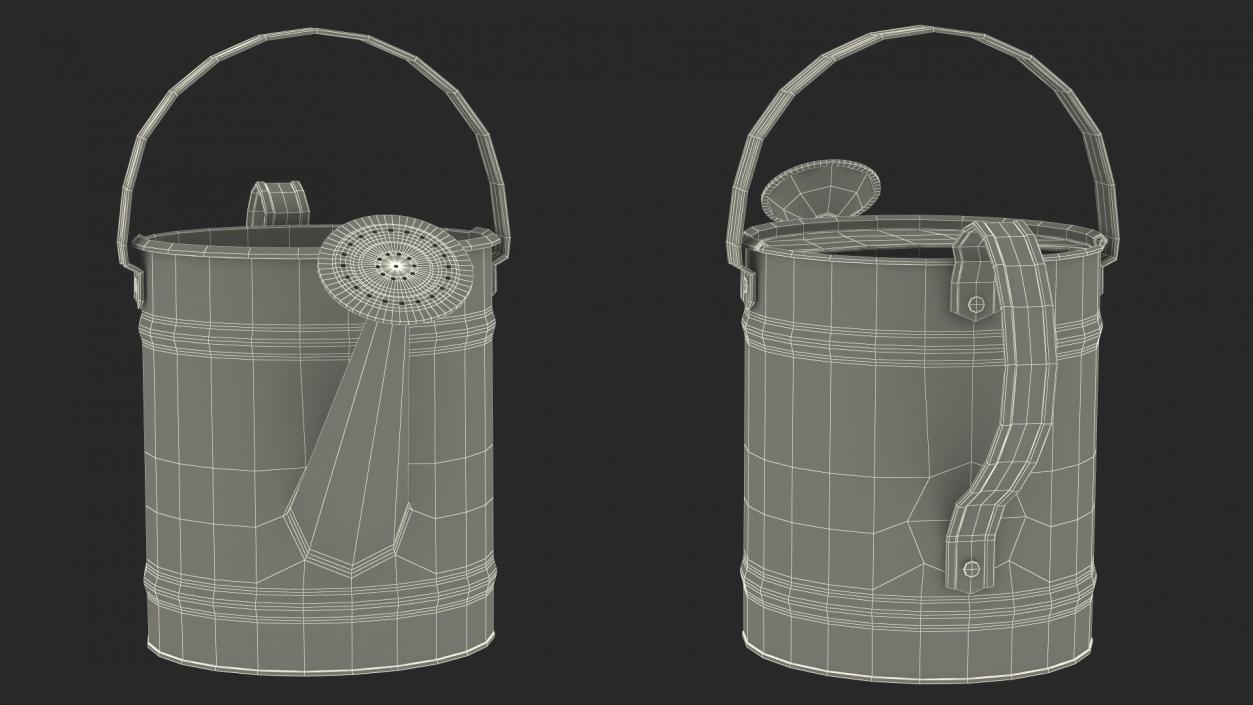 3D Metal Watering Can model