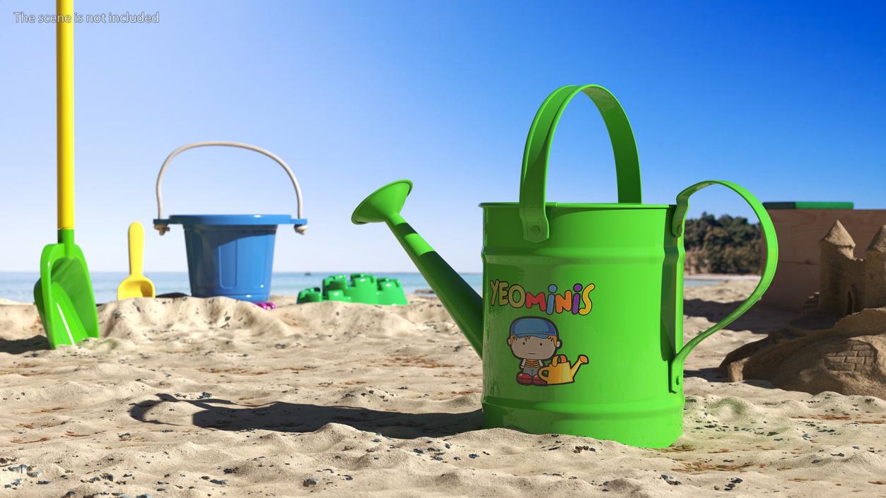 3D Metal Watering Can model