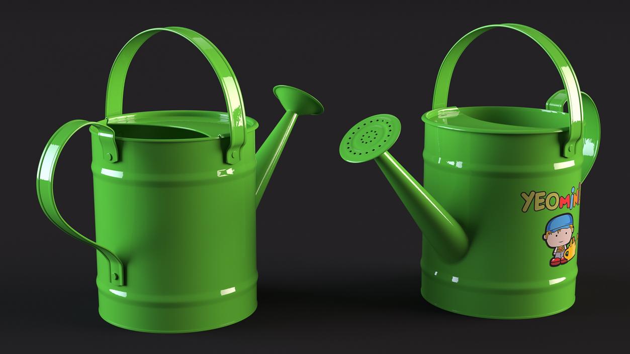 3D Metal Watering Can model