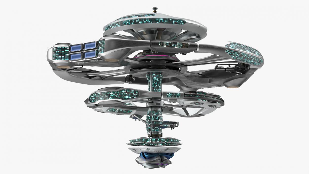 3D model Sci Fi Space Station