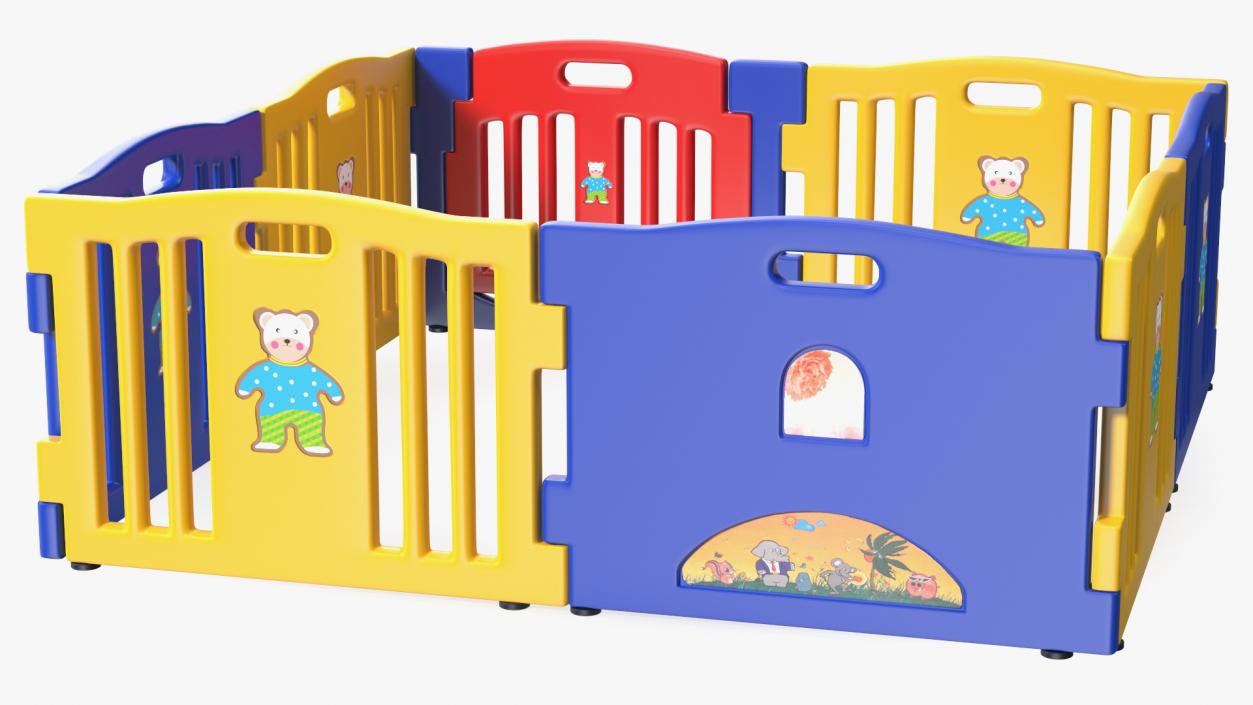 Baby Playpen Square 3D model