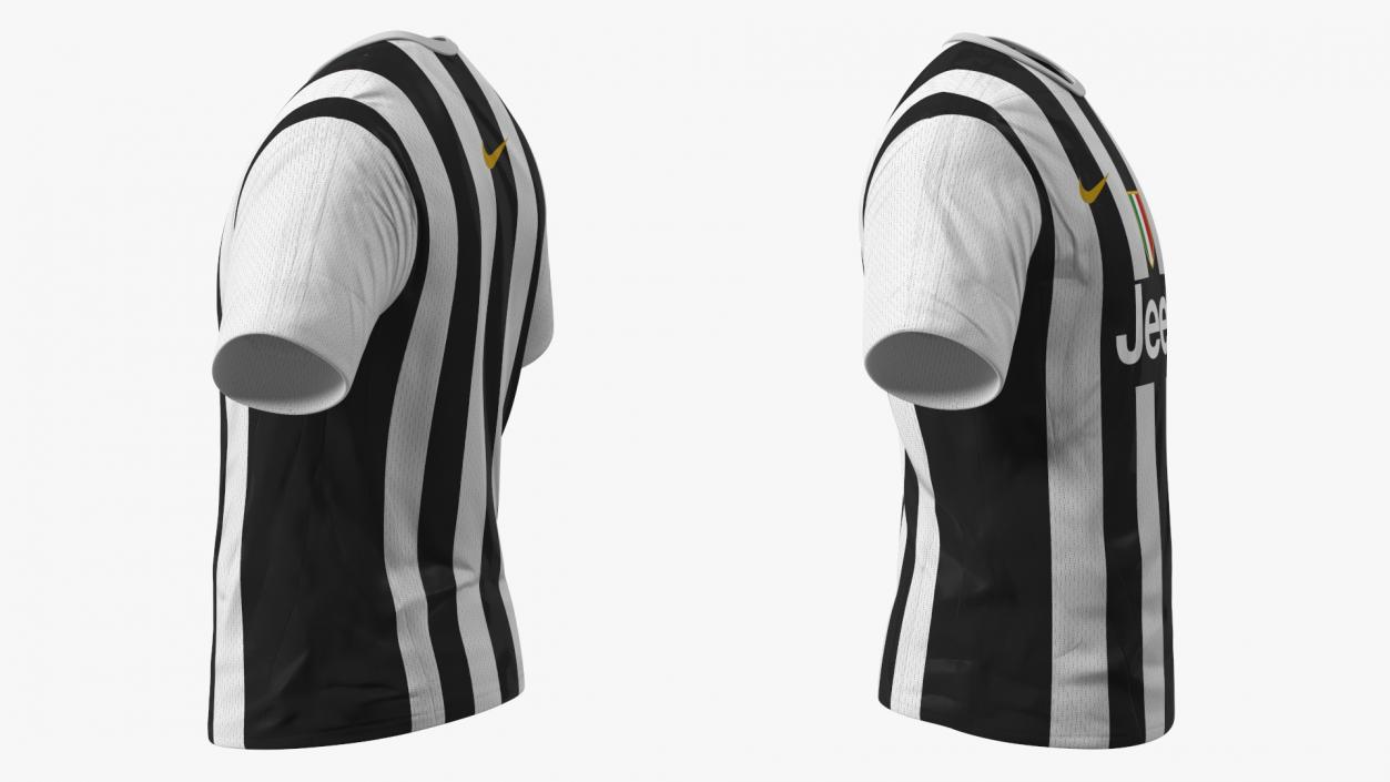 Football Club Jersey with Brand Logos 3D