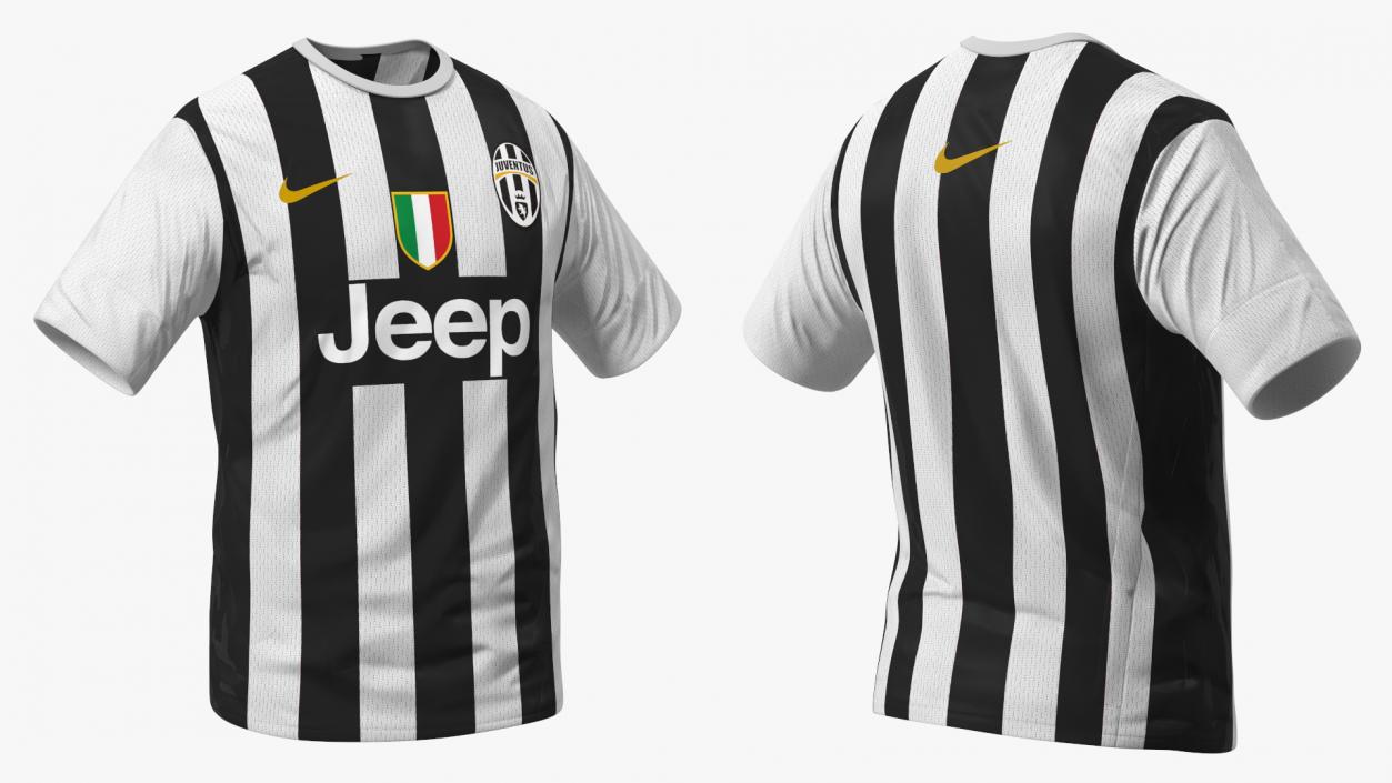 Football Club Jersey with Brand Logos 3D