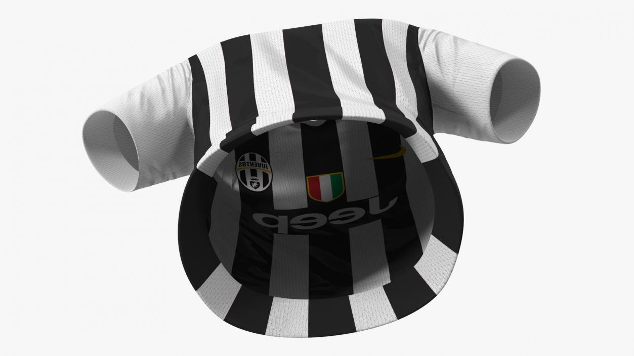 Football Club Jersey with Brand Logos 3D