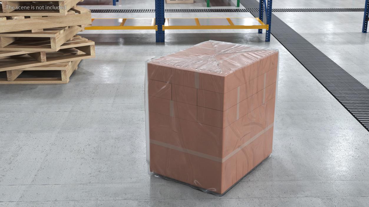 3D model Transparent Cargo Pallet Cover