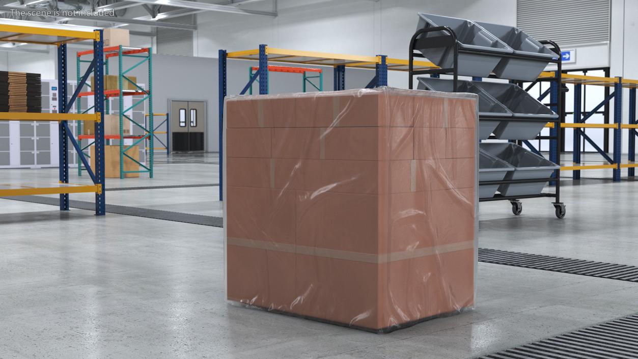 3D model Transparent Cargo Pallet Cover