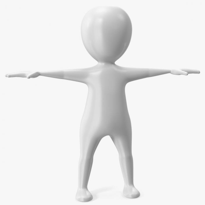 3D model Stickman T-pose