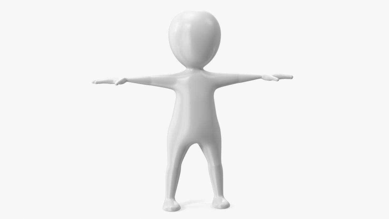 3D model Stickman T-pose