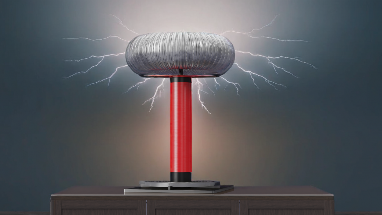 3D Tesla Coil with Stand