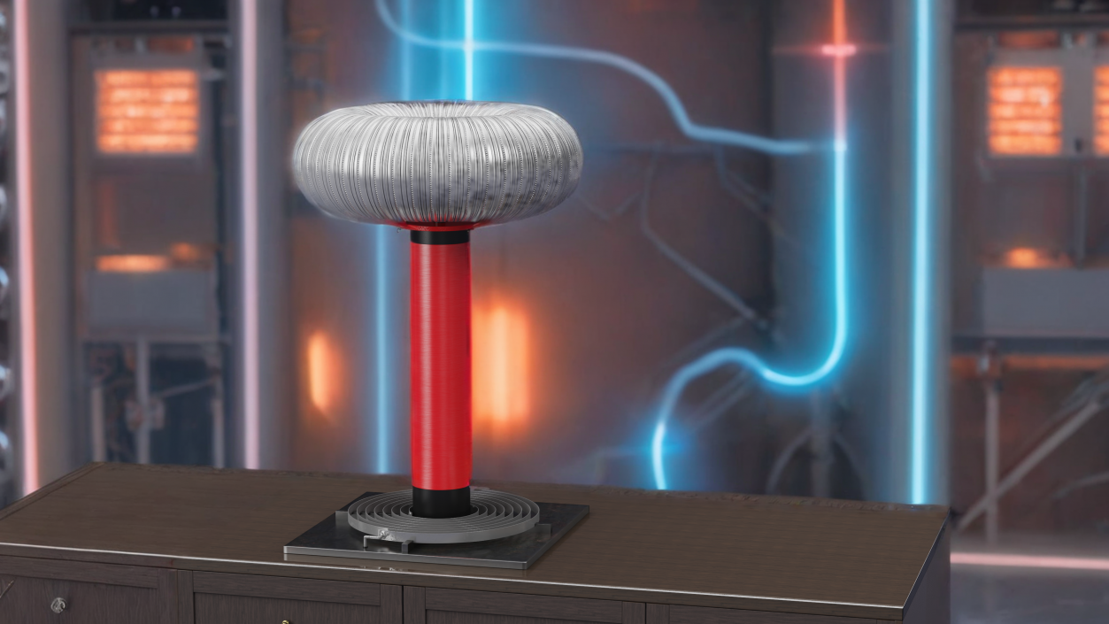 3D Tesla Coil with Stand