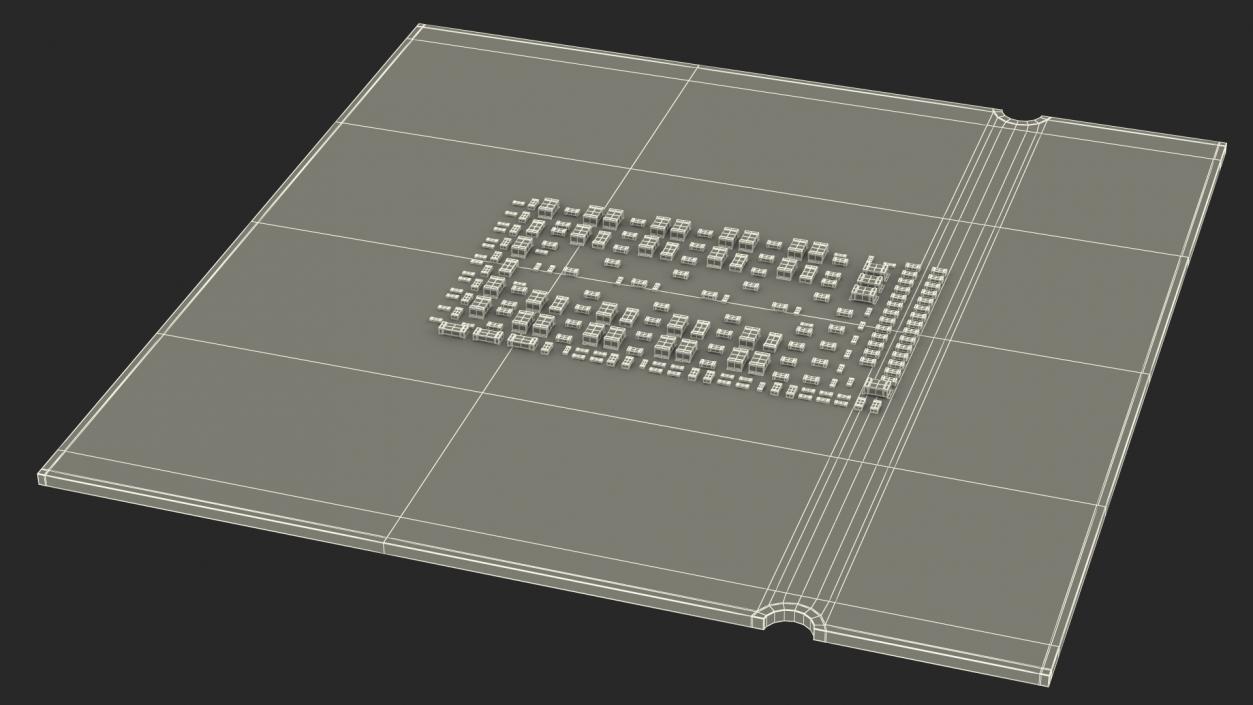 Intel Core i9 11900K CPU 3D model