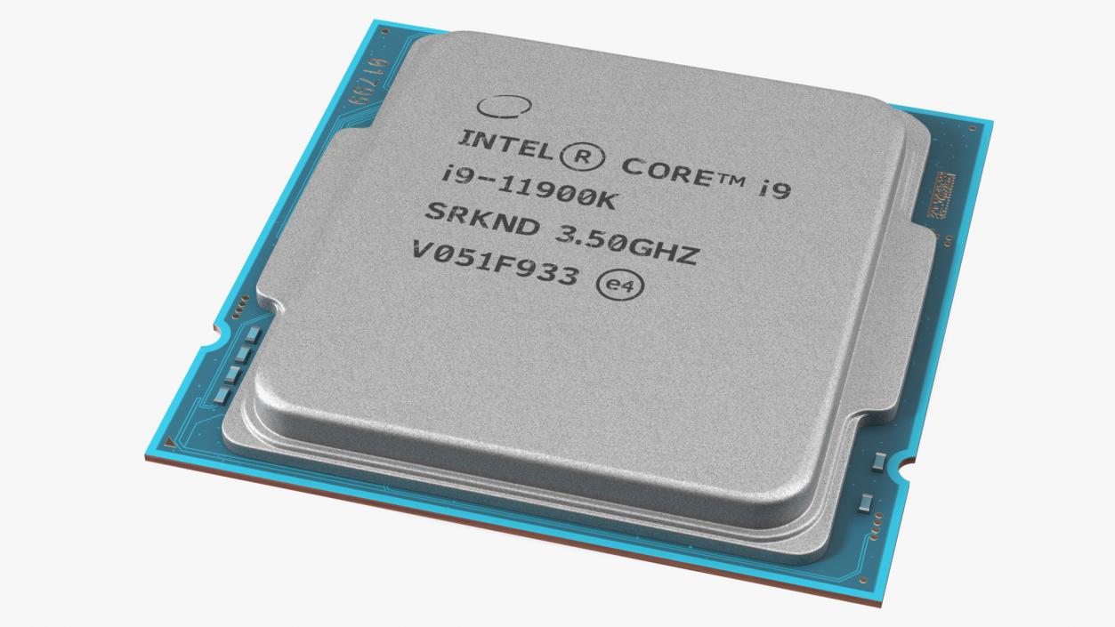 Intel Core i9 11900K CPU 3D model