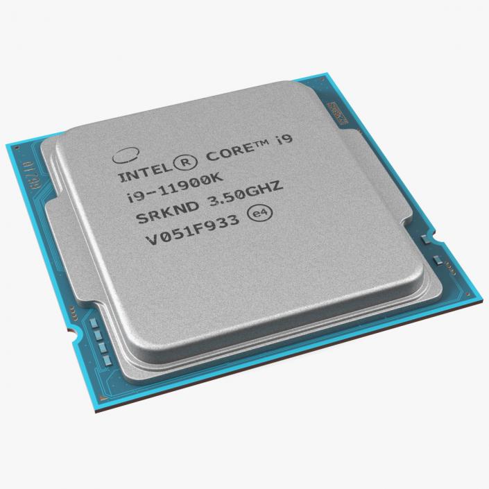 Intel Core i9 11900K CPU 3D model