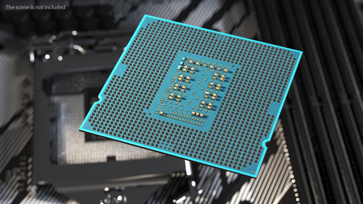 Intel Core i9 11900K CPU 3D model