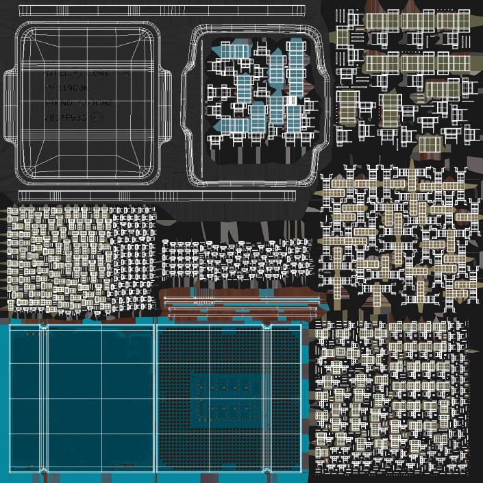 Intel Core i9 11900K CPU 3D model