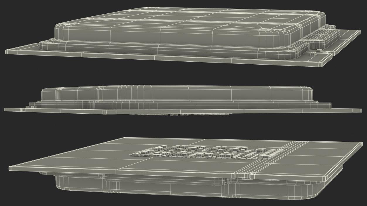 Intel Core i9 11900K CPU 3D model