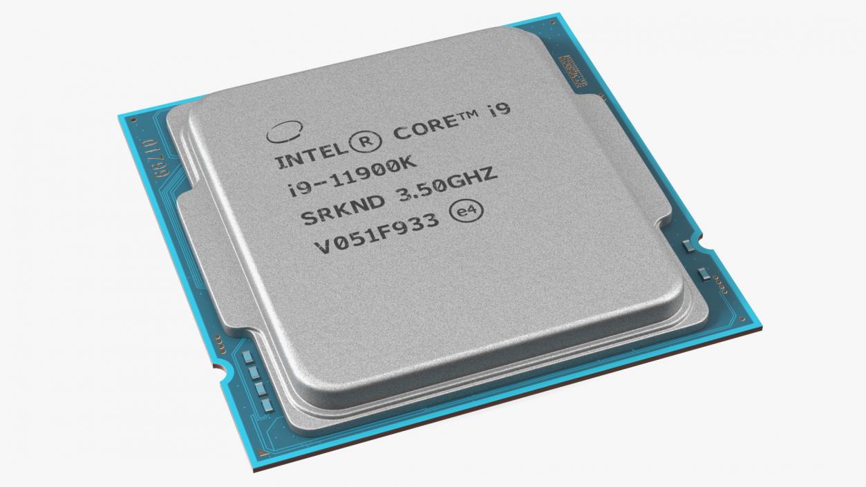 Intel Core i9 11900K CPU 3D model